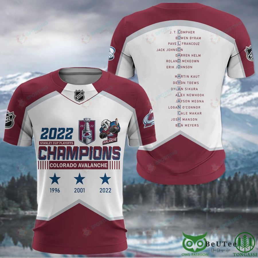 Colorado Avalanche NHL Stanley Cup Printed Hawaiian Shirt Tshirt -  Beuteeshop