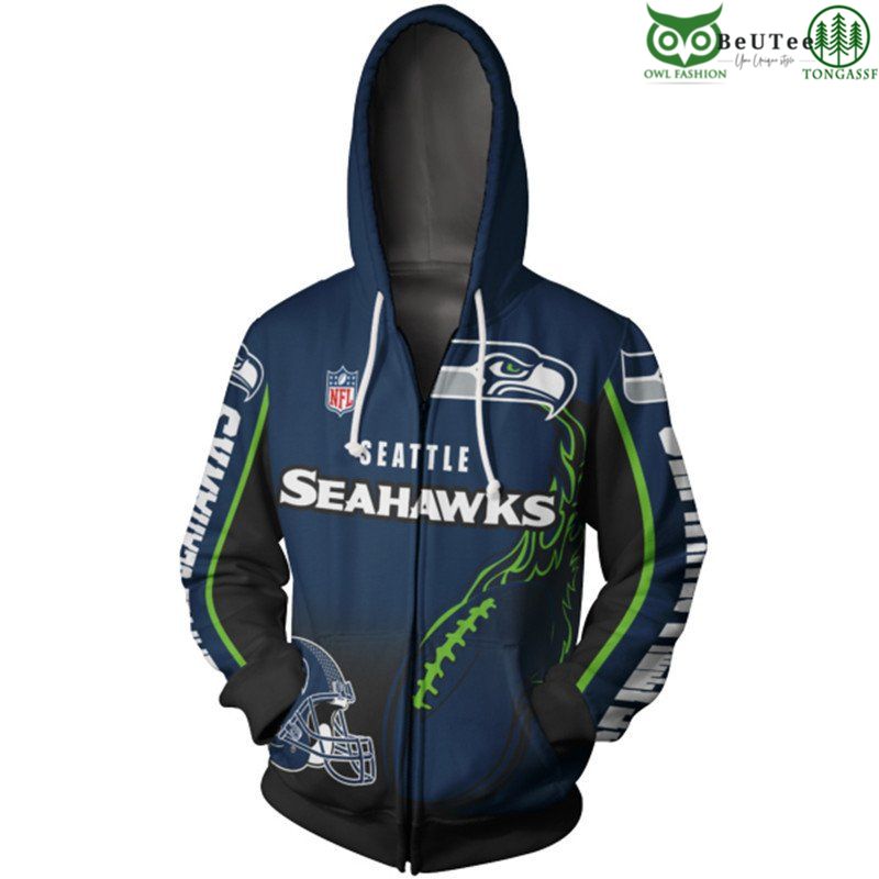 Seattle Seahawks NFL American Football League Champion 3D Hoodie