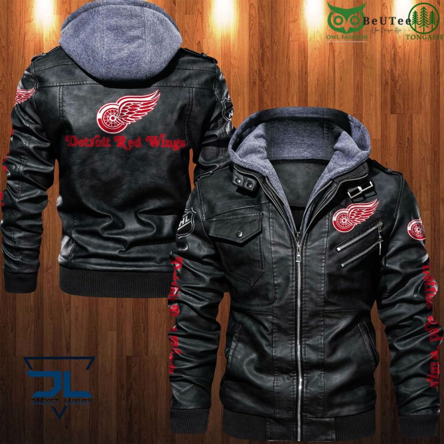 2 Detroit Red Wings NHL Champion Leather Jacket