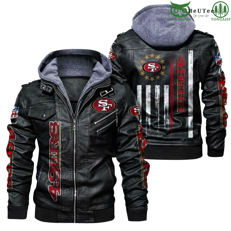 San Francisco 49ers NFL National Football League Leather Jacket