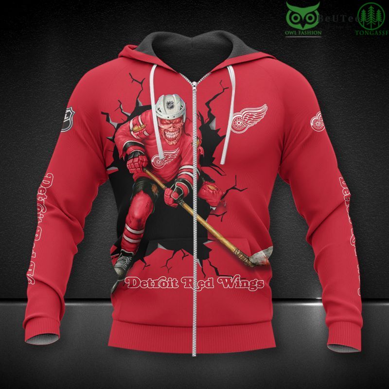 Detroit Red Wings Hockey Champion 3D Hoodie Sweatshirt Jacket Ice