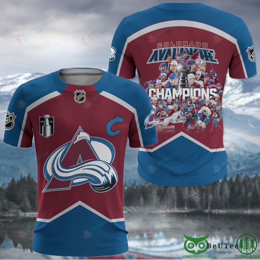 Colorado Avalanche Hockey Champion 3D Tshirt Hoodie Jersey - Owl