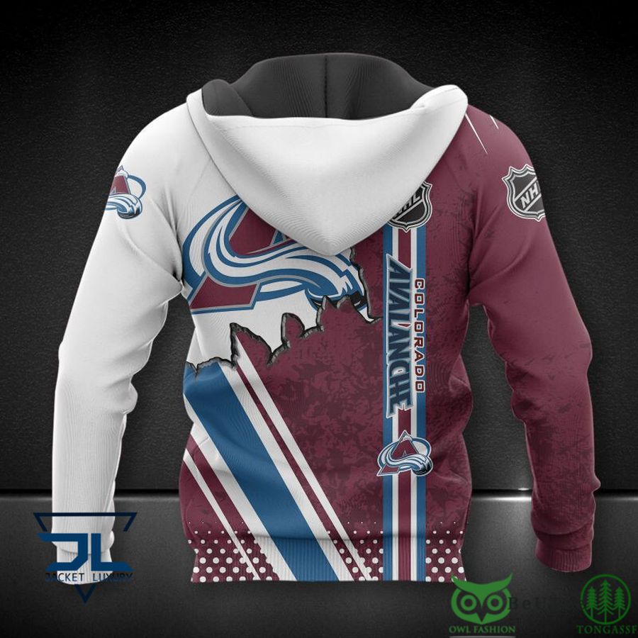 Colorado Avalanche NHL Map 3D Hoodie Sweatshirt Jacket - Beuteeshop