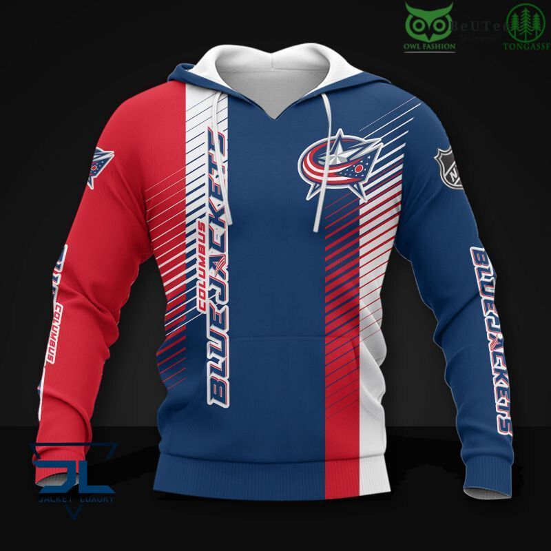 84 Fanmade NHL Columbus Blue Jacket 3D Hoodie Sweatshirt Jacket