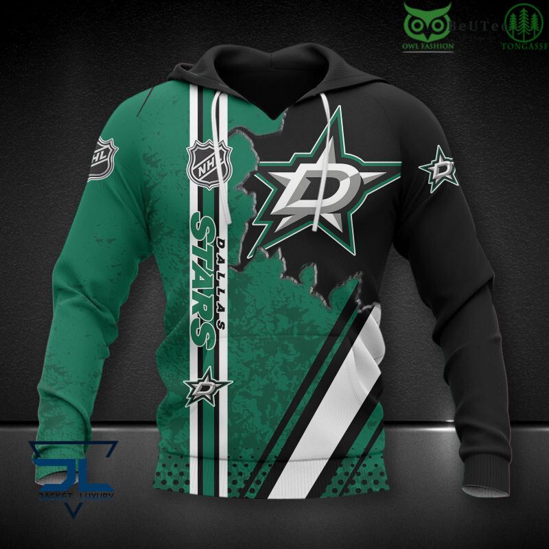 117 Fanmade NHL Dallas Stars 3D Hoodie Sweatshirt Jacket
