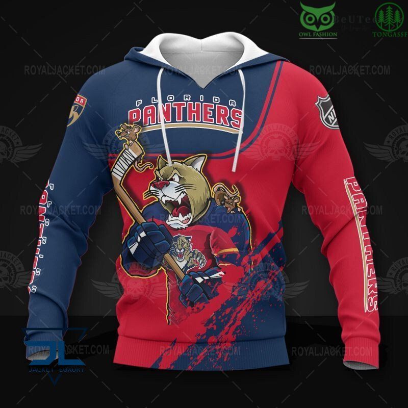 245 Florida Panthers Hockey Warriors NHL 3D Hoodie Sweatshirt Jacket