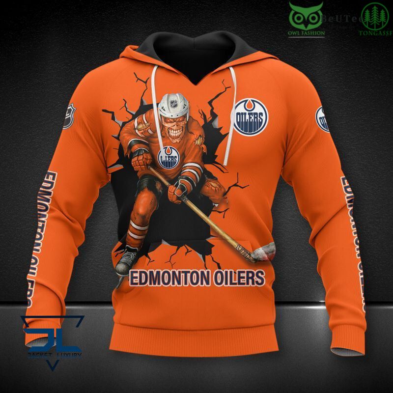 131 Edmonton Oilers Hockey Champion NHL 3D Hoodie Sweatshirt Jacket