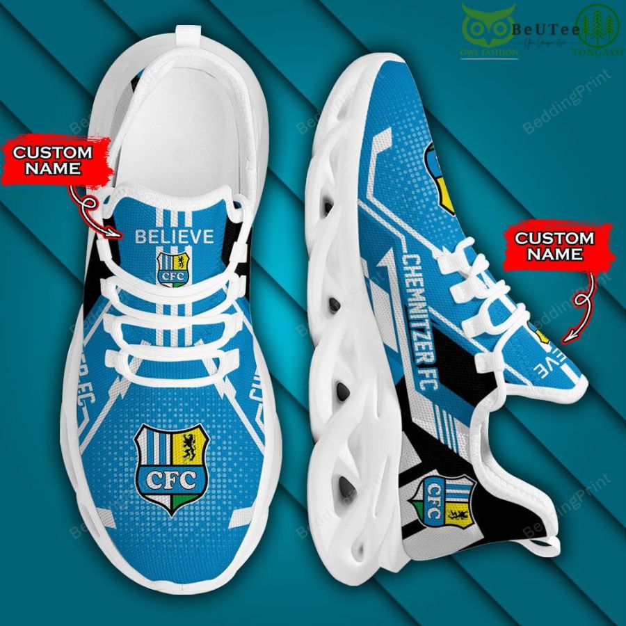 Bundesliga Chemnitzer FC Personalized Custom Name Max Soul Shoes