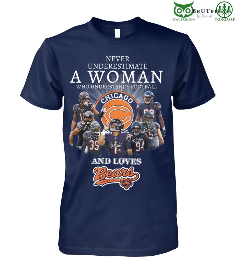 Chicago Bears Baseball Lovers Woman understand NFL 2D shirt