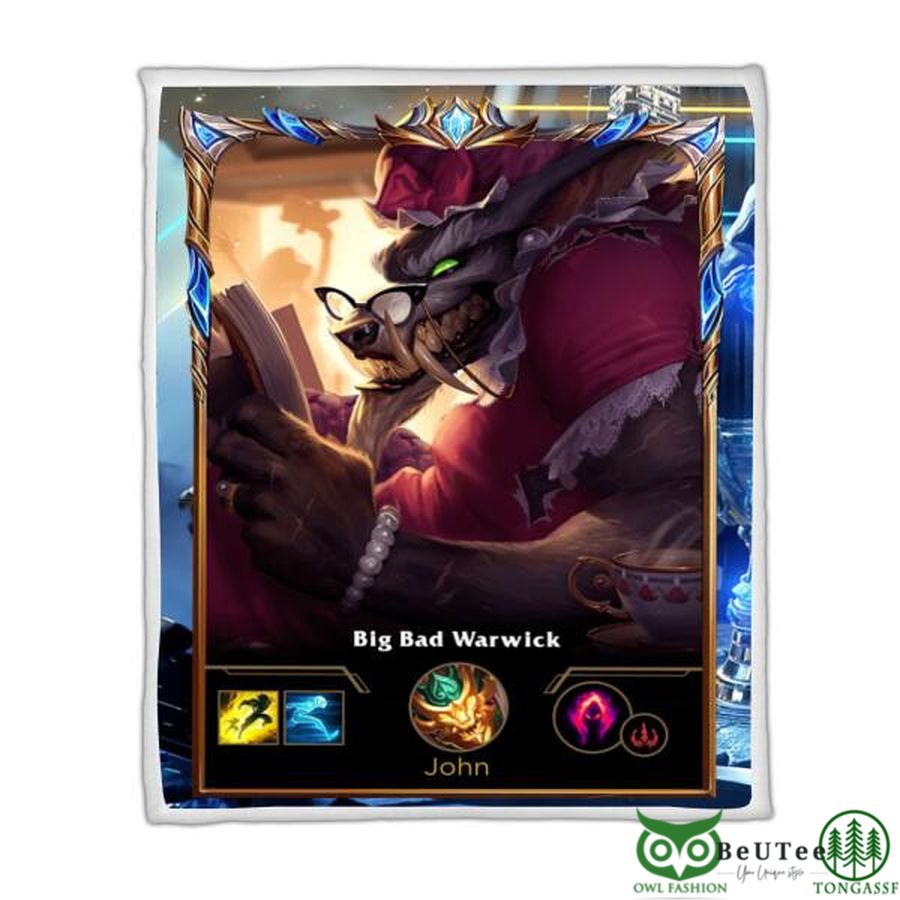 LOL Fanart Warwick Sherpa Blanket 2022 Special Edition