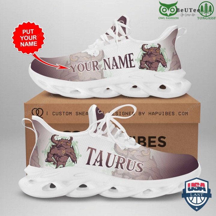 Zodiac Taurus NFL American Football Teams Customized Max Soul Shoes