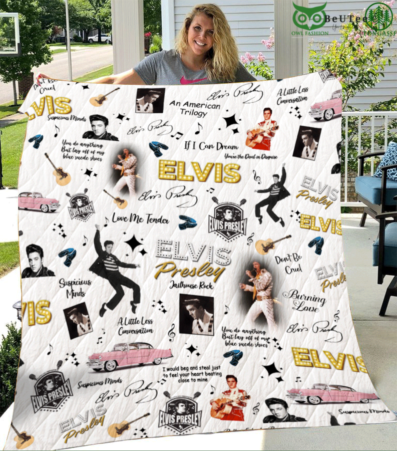 Elvis Presley Love Me Tender Quilt Blanket