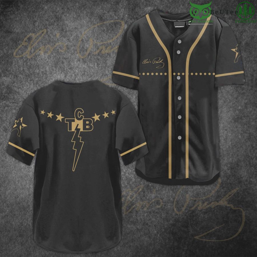 Elvis Presley TCB Rock and Roll Singer Baseball Jersey Shirt