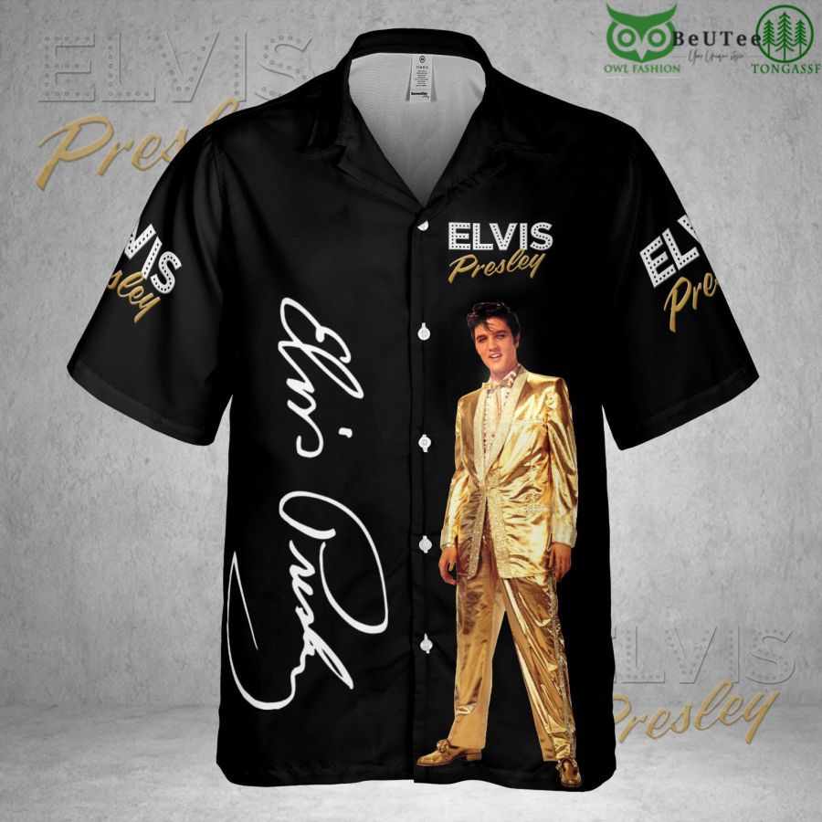 Limited Edition Elvis Presley Golden Suit Hawaiian Shirt