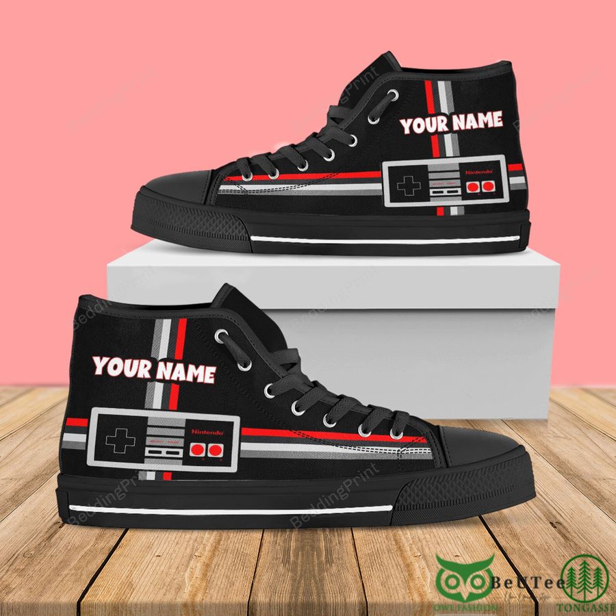 Personalized Custom Name Nintendo Game High Top Shoes