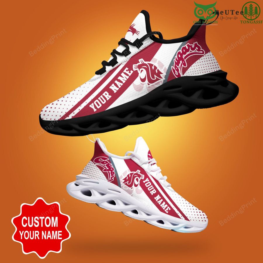 Washington State Cougars NCAA Student Athletics Personalized Max Soul Shoes