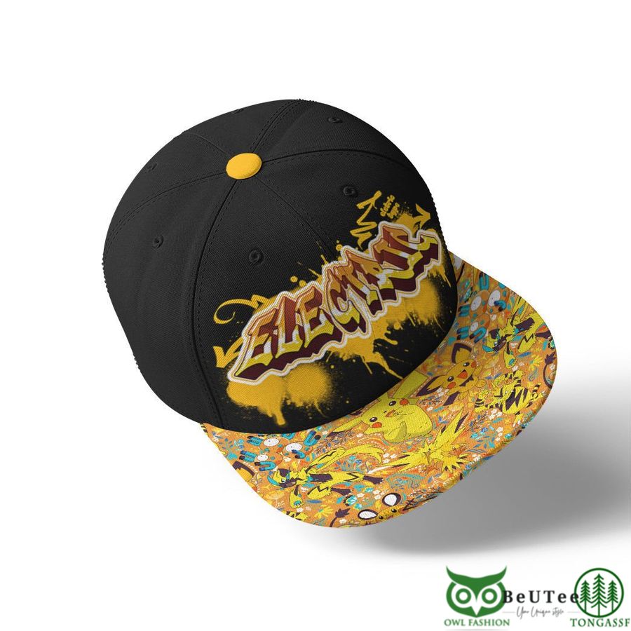 Electric Type Pattern Graffiti Text Custom Baseball Cap