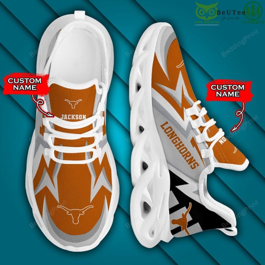 NCAA Texas Longhorns Personalized Custom Name Max Soul Shoes