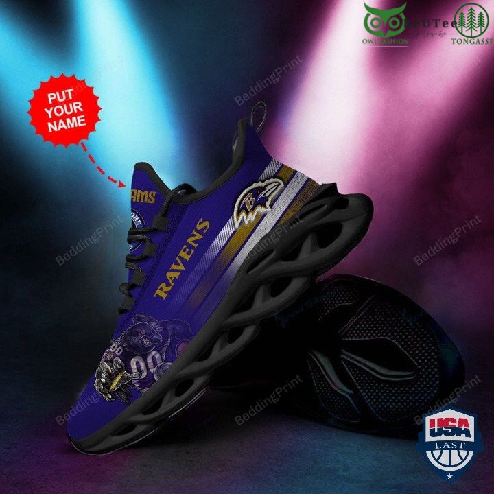 Baltimore Ravens NFL American Football Champions Customized Max Soul Shoes