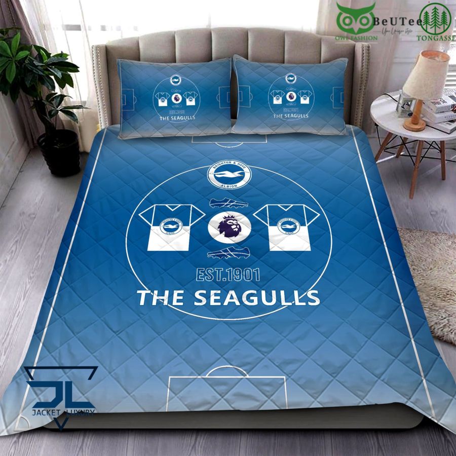 Brighton And Hove Albion FC The Seagulls Premier League Quilt Set