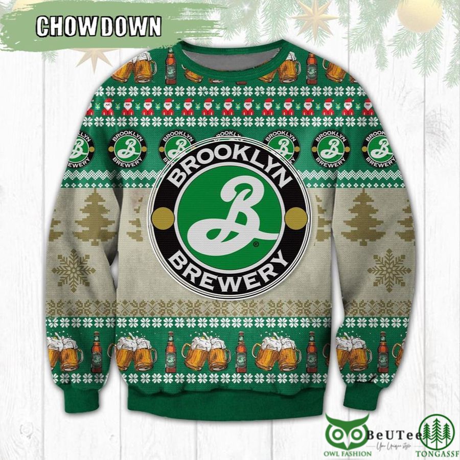 Drink Brooklyn Beer Ugly Christmas Sweater Unisex