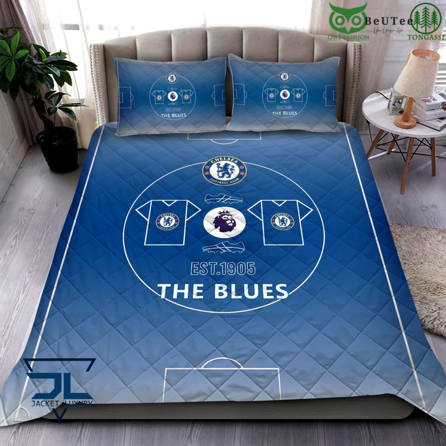 Chelsea FC The Blues Premier League Quilt Set