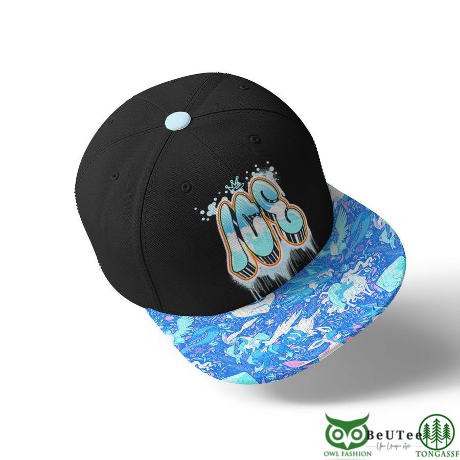 Ice Type Pattern Graffiti Text Custom Baseball Cap
