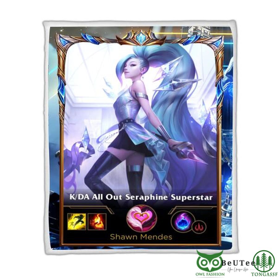 LOL Fanart Seraphine Sherpa Blanket 2022 Special Edition