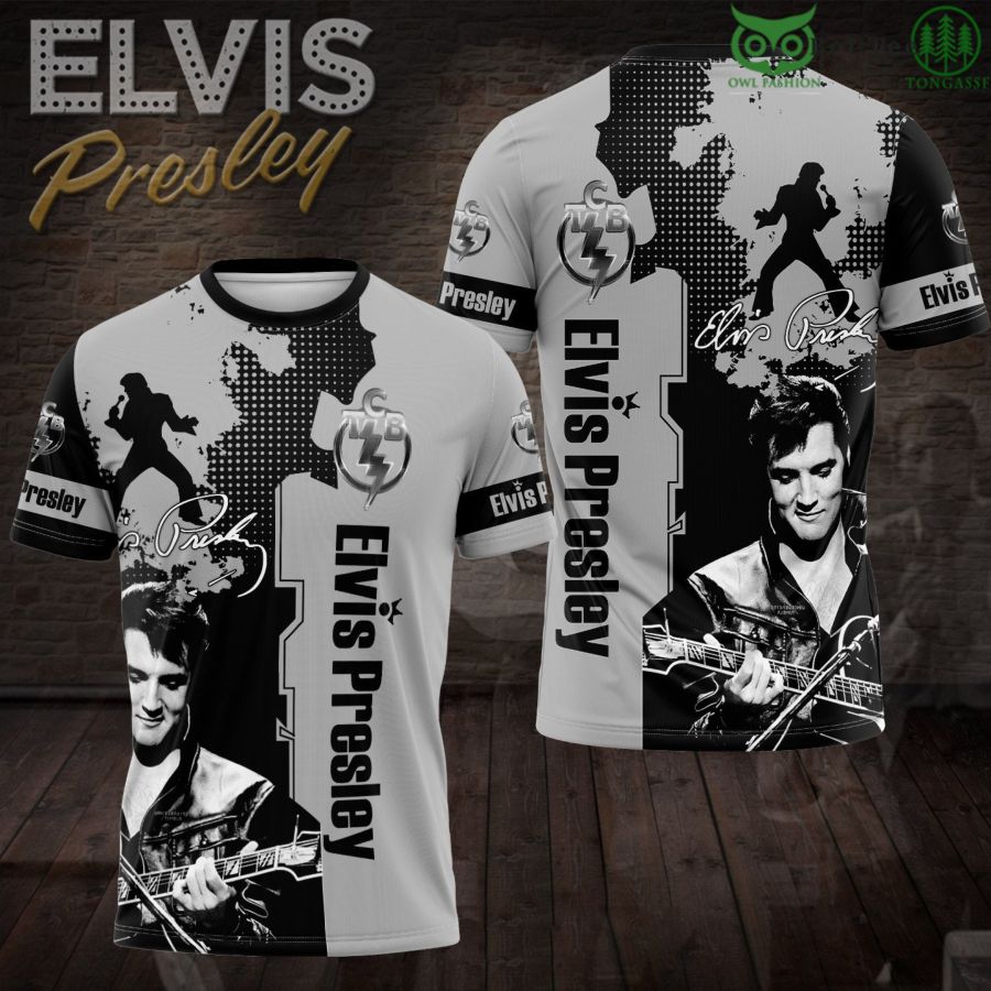 Limited Edition Elvis Presley Rock Singer World Tour 3D Hoodie Tshirt Polo