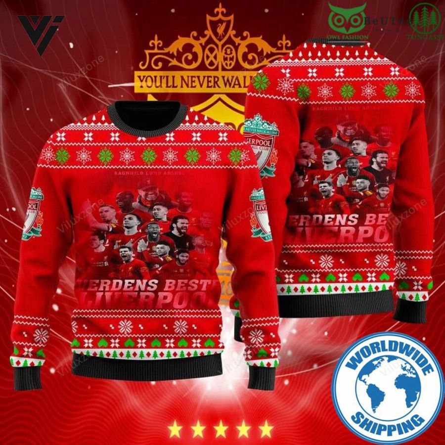 Liverpool FC Premier League Champion Fangifts 3D Sweater Christmas Jumper