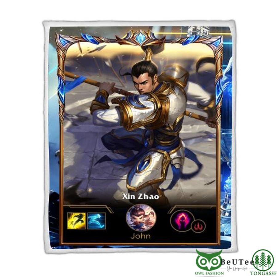 LOL Fanart Xin Zhao Sherpa Blanket 2022 Special Edition
