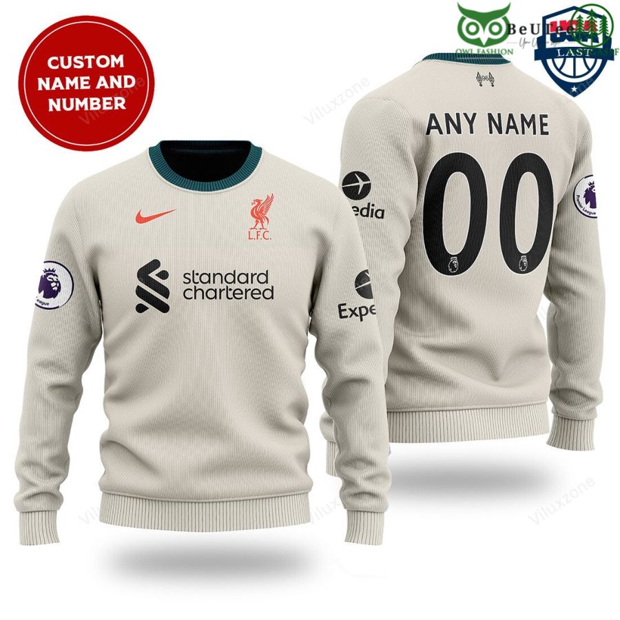 The Reds Liverpool Premier League Football Champion Away Kit Customized 3D Sweater Christmas Jumper