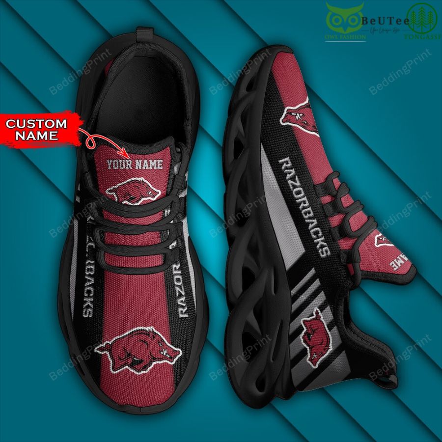 NCAA Arkansas Razorbacks Personalized Custom Name Max Soul Shoes