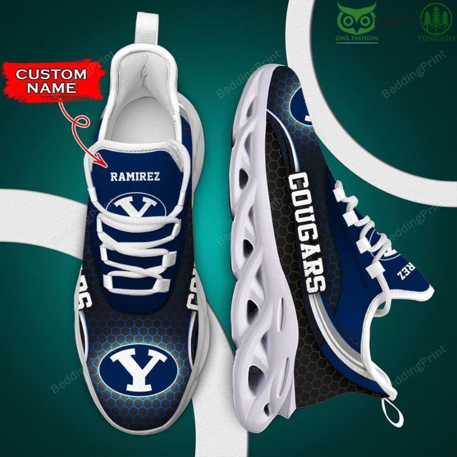 BYU Cougars NCAA Student Athletics Custom Mame Max Soul Shoes