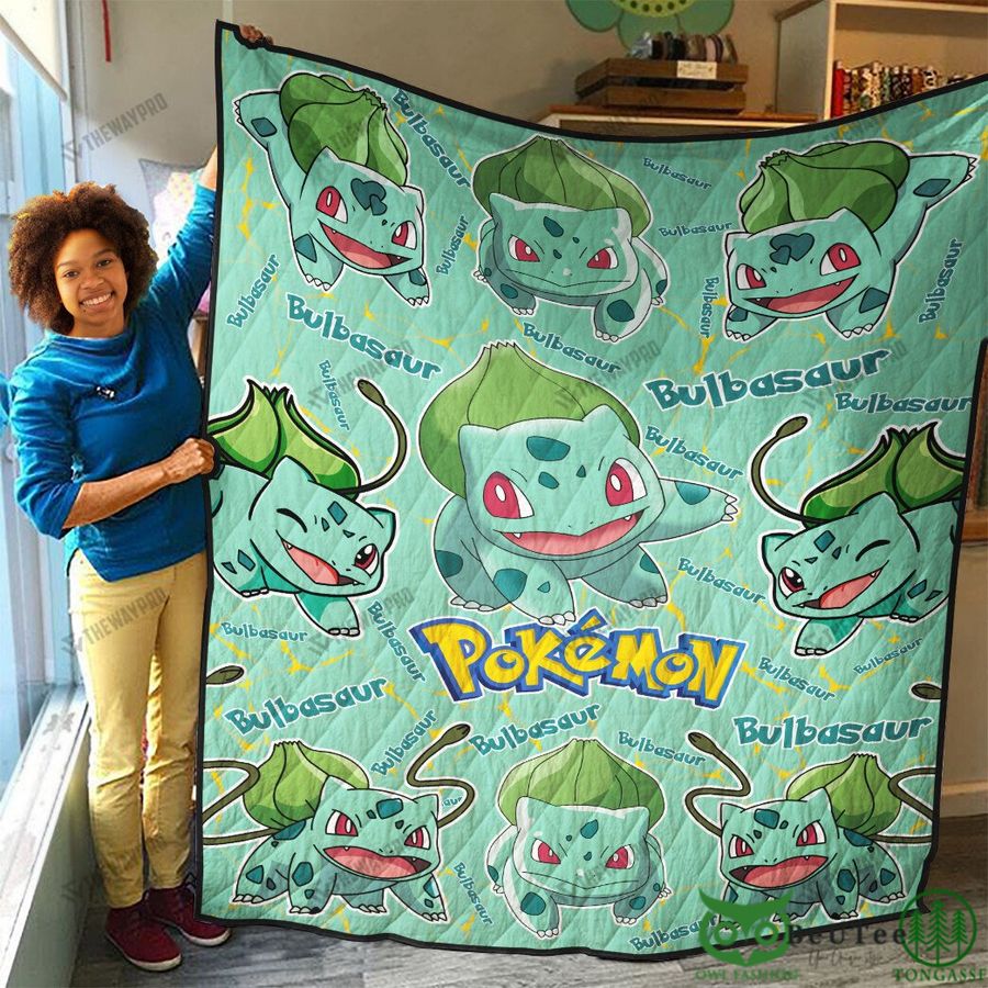 Thicc Bulbasaur Card Custom Quilt - The Waypro