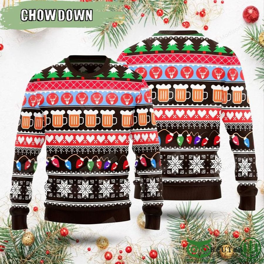 Drink Funny Christmas Beer Ugly Christmas Sweater Unisex