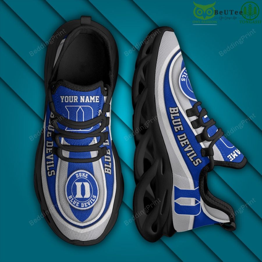 NCAA Duke Blue Devils Personalized Custom Name Max Soul Shoes