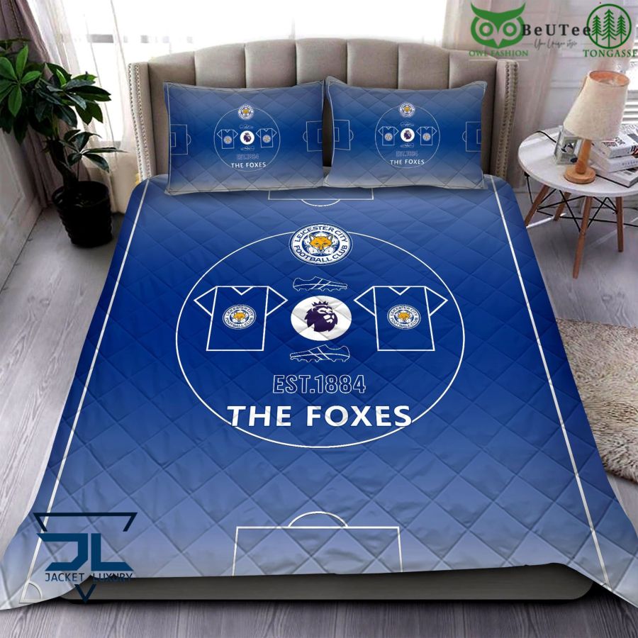 Leicester City FC The Foxes Premier League Quilt Set