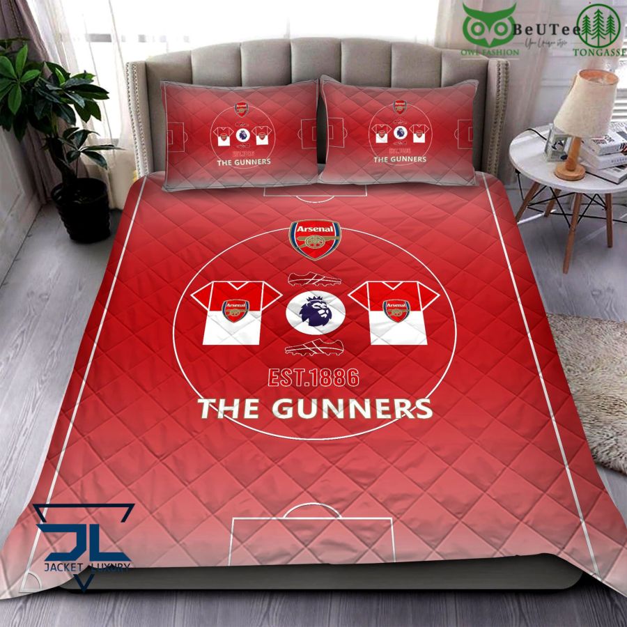 Arsenal FC The Gunners Premier League Quilt Set