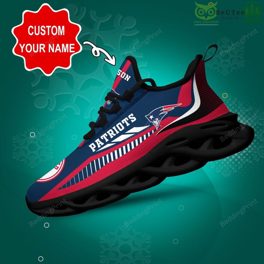 New England Patriots NFL Football Conference Personalized Max Soul Shoes
