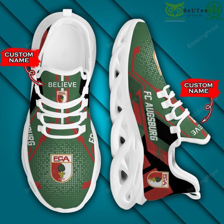 Bundesliga FC Augsburg Personalized Custom Name Max Soul Shoes