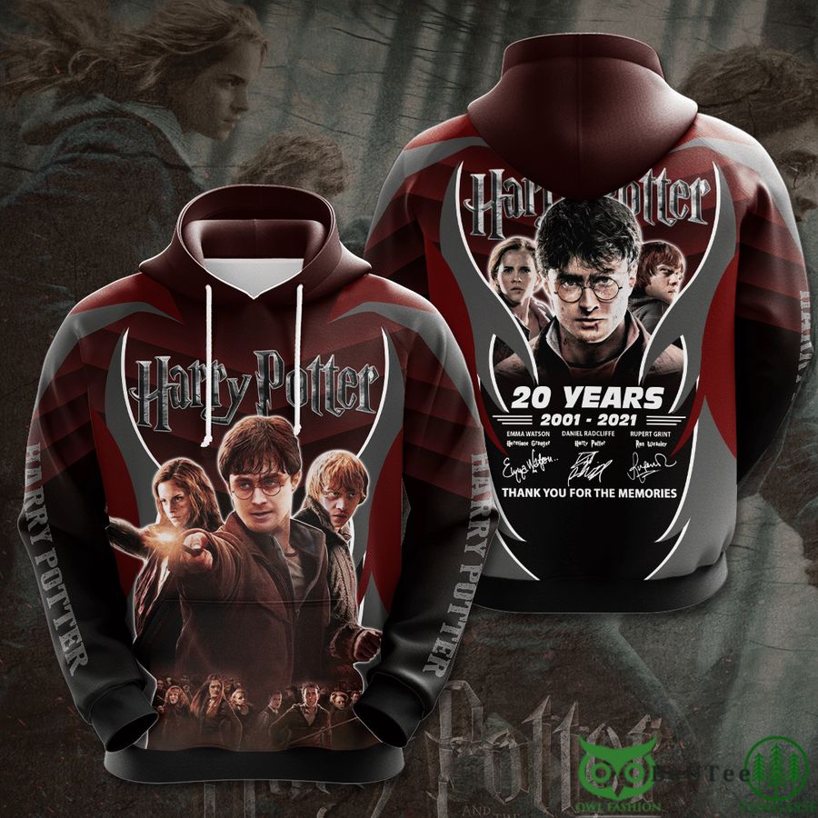 Harry Potter 20 Years Anniversary 3D Hoodie
