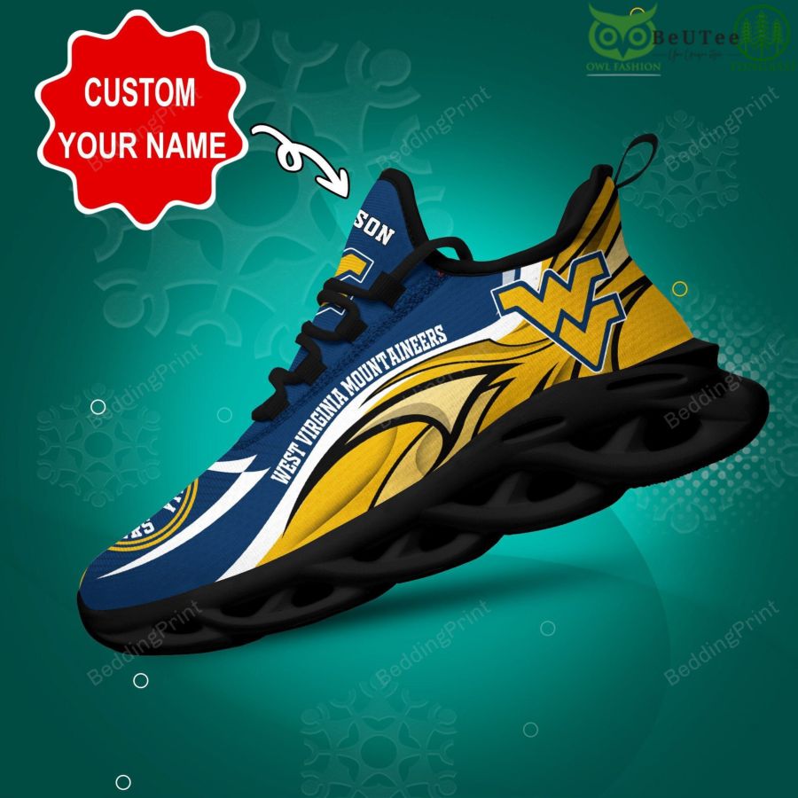 West Virginia Mountaineers NCAA Student Athletics Personalized Max Soul Shoes