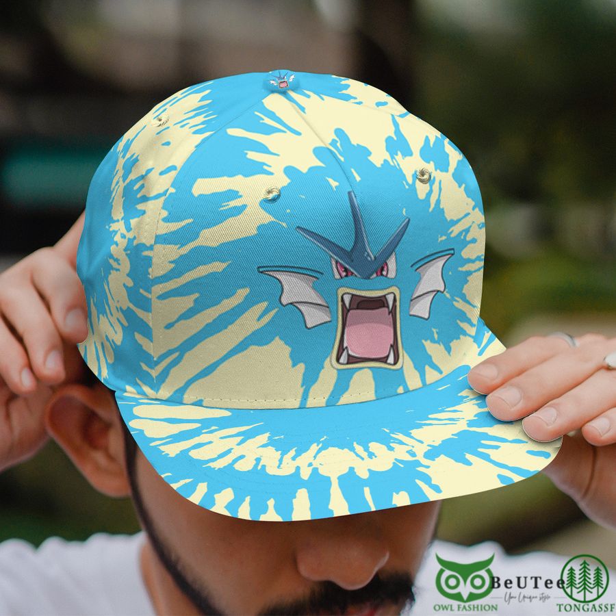 Gyarados Tie Dye Face Custom Baseball Cap