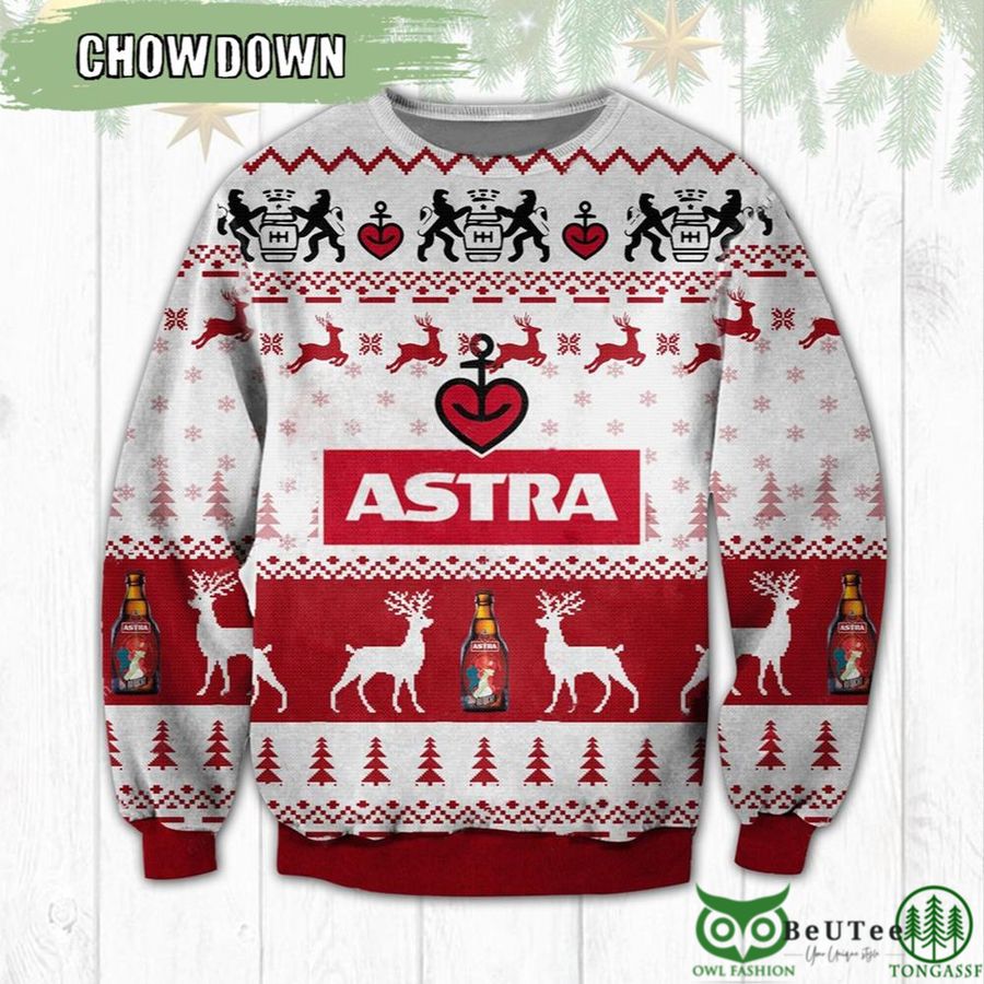 Drink Astra Beer Ugly Christmas Sweater Unisex