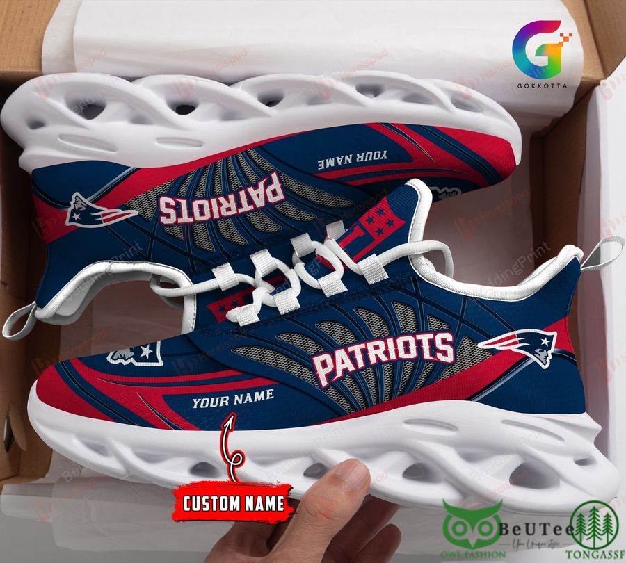 New England Patriots NFL Personalized Max Soul Shoes