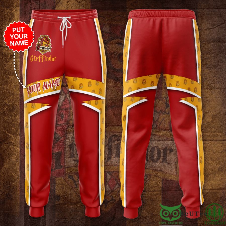 Custom Name Harry Potter Gryffindor Sweatpants 