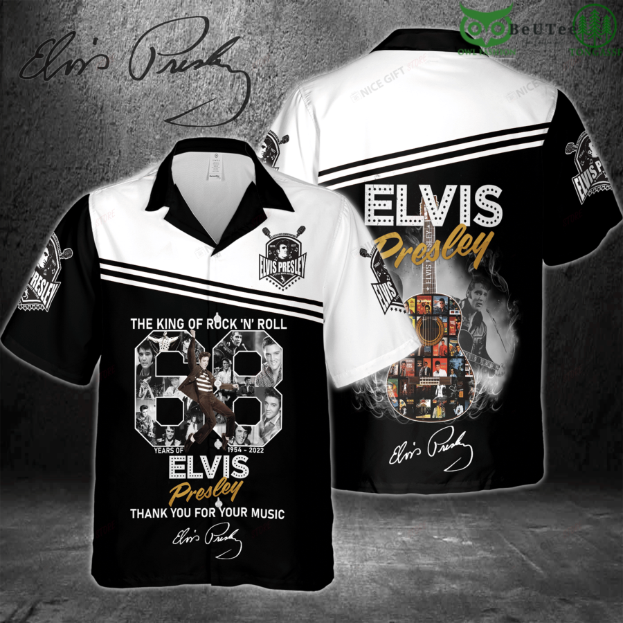 Elvis Presley Anniversary Thank You For Your Music Hawaiian Shirt