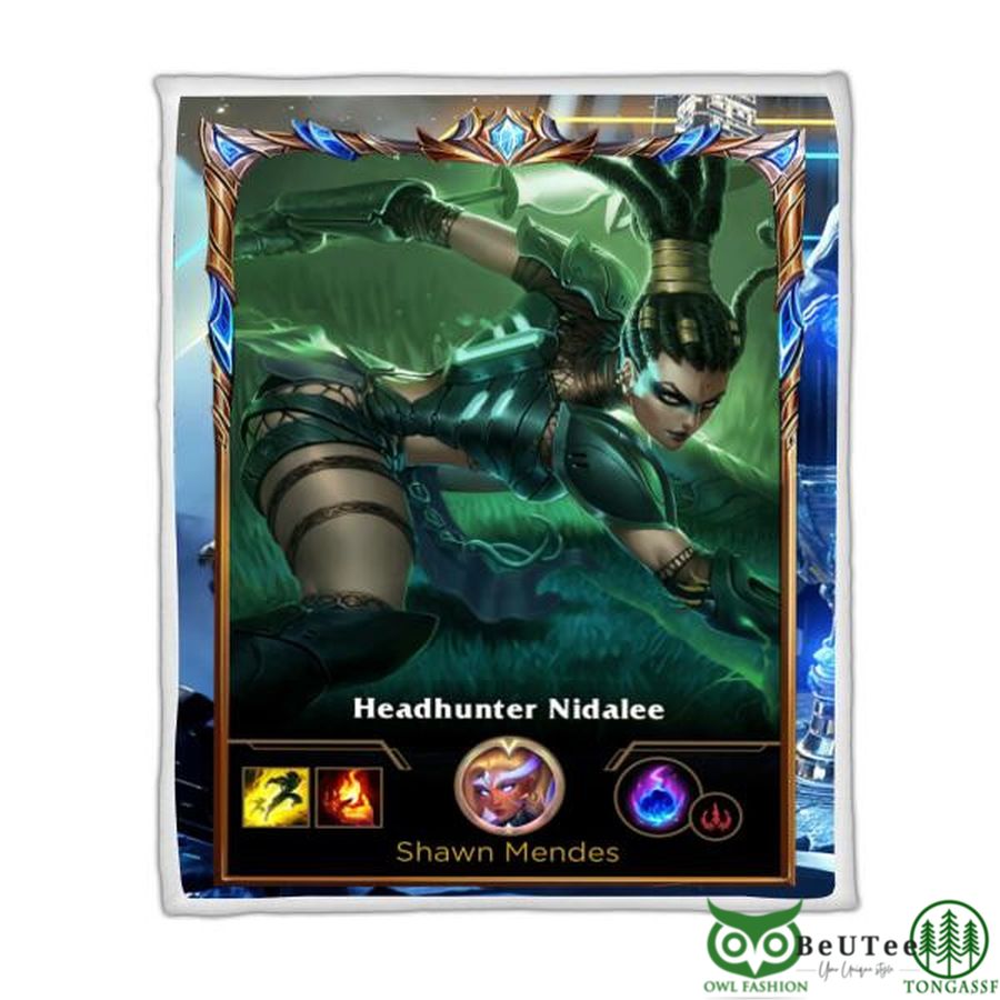 LOL Fanart Nidalee Sherpa Blanket 2022 Special Edition