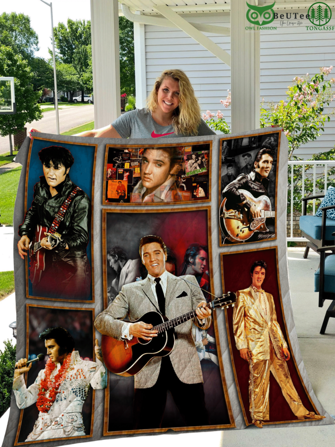 Limited Edition Elvis Presley King Of Rock Quilt Blanket